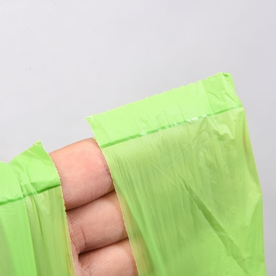 100% Biodegradable Compostable Star Seal T-Shirt Bags on Roll for Waste Collection