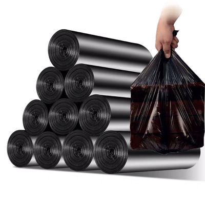 Household Office Disposable Garbage Bags with Easy Tear and Embossed Surface Handling