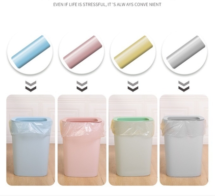 Colorful Clear Garbage Bags Embossed for Home Office Kitchen Custom Order Accepted