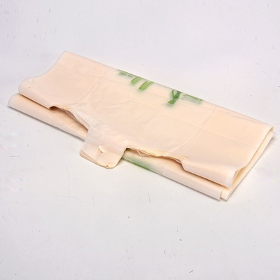 Green Garbage Bags made from Modified Corn Starch for Domestic Flat top T-shirt Roll