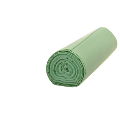 PBAT/PLA/starch biodegradable plastic bag with green color and customizable size