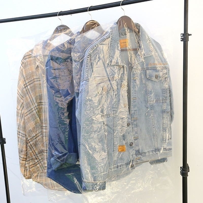 GARMENT BAG for Storage Reusable Thickened PE Transparent Dust Bag