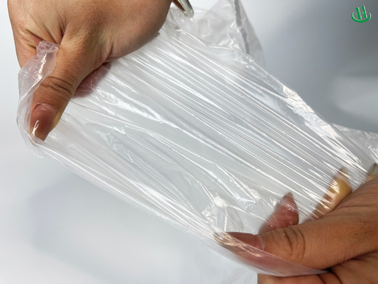 Transparent HDPE Plastic Food Roll Packaging Bags Customized Advantageous