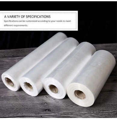 Transparent HDPE Plastic Food Roll Packaging Bags Customized Advantageous