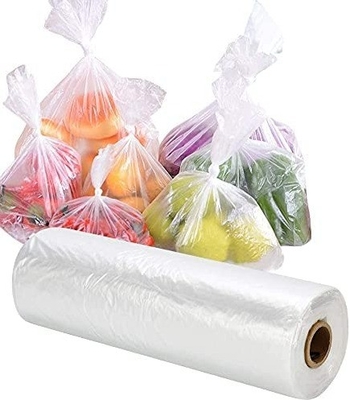 Plastic Produce Bag for Food Storage Flat or Handle Tie HDPE/LDPE/LLDPE Material