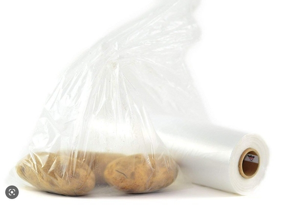 Plastic Produce Bag for Food Storage Flat or Handle Tie HDPE/LDPE/LLDPE Material