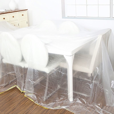 Customized Size Disposable Transparent Film Dust Cover for Furniture and Air Conditioner