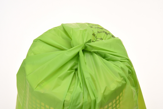 Green 40% Biosource Material Structure Custom Grocery Plastic Reusable Shopping Bags