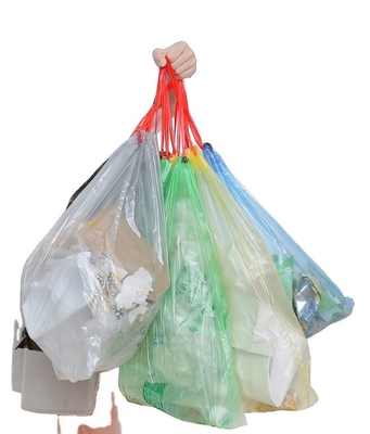 Colorful Recycled PE Garbage Bag Drawstring Trash Bag for Eco-Friendly Waste Solution