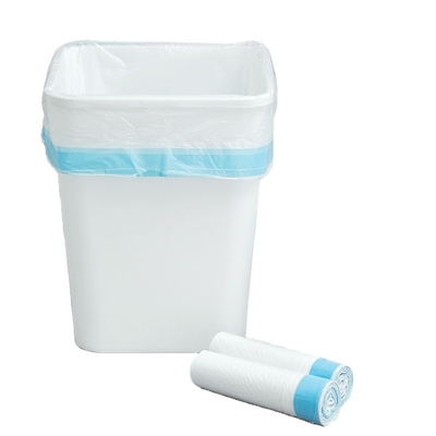 Customized Logo Accepted Drawstring Plastic Trash Bag on Roll for Household and Office