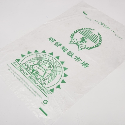 5-40 mic Thickness Custom Plastic Print Packaging Supermarket Flat Produce Bag on Roll