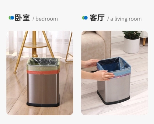 Household Plastic Drawstring Rubbish Bin with Handle Durable and Convenient Design