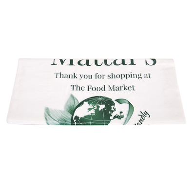 Logo Print PET PETAL PE Custom Plastic Bag with Flexiloop Handle and Custom Print