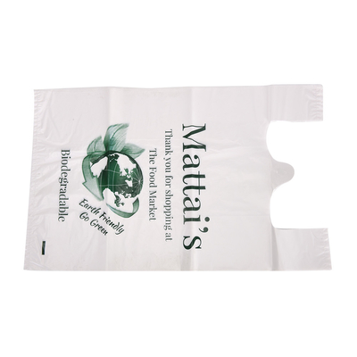 Supermarket Vest Handle Shopping Bags with Offset Printing and Recyclable Plastic