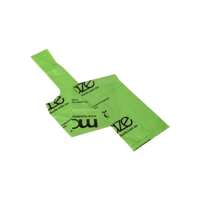 Custom Order Green White Biodegradable Plastic Bags Transparent Thickness Custom Bags