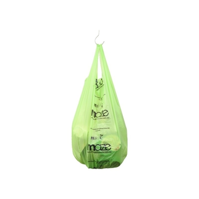 Custom Order Green White Biodegradable Plastic Bags Transparent Thickness Custom Bags