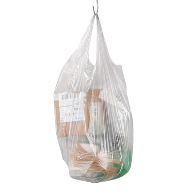 Supermarket Vest Handle Shopping Bags with Offset Printing and Recyclable Plastic