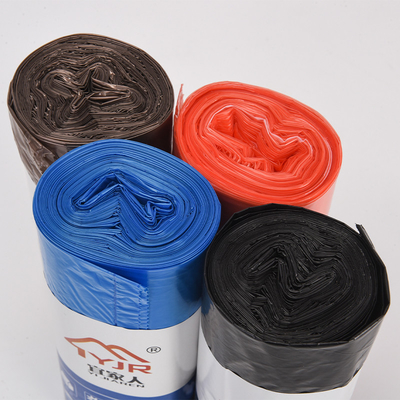 Biodegradable PLA Plastic HDPE Woven Drawstring Garbage Bag on Roll Custom Order