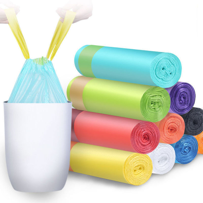 Household and Office Cleaning OK Compost Certified HDPE Drawstring Garbage Bags Roll