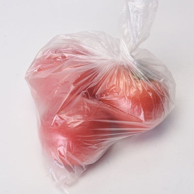 Beige Clear Plastic Bags on Roll for Household Food Grade Freshness Protection in Bulk