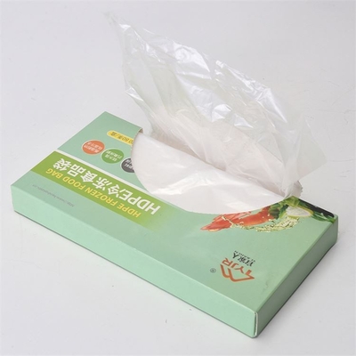 Small Supermarket Plastic Bag On Roll for Dry Food Freshness Protection Package Green