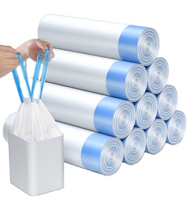 Customized Logo Accepted Customization Drawstring Plastic Garbage Bag With Drawstring