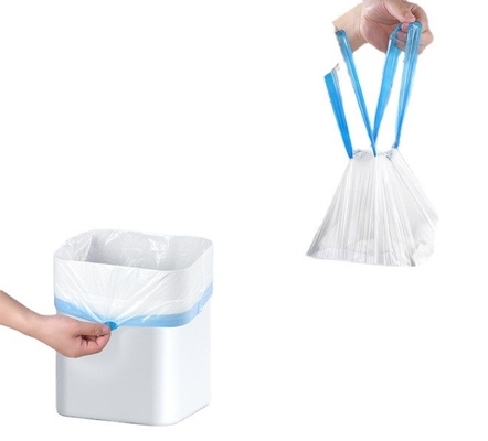 Customized Logo Accepted Customization Drawstring Plastic Garbage Bag With Drawstring