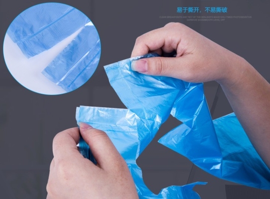 Custom Automatic Closing Portable Plastic Bag for Kitchen Garbage Classification