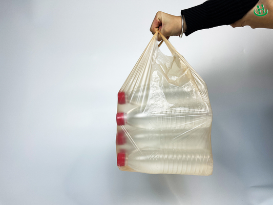 Breathable perforated bag for fruit and vegetable white transparent thickened plastic bag