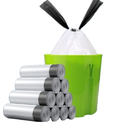 Logo Printed Drawstring Trash Bags for Easy and Hygienic Garbage Collection