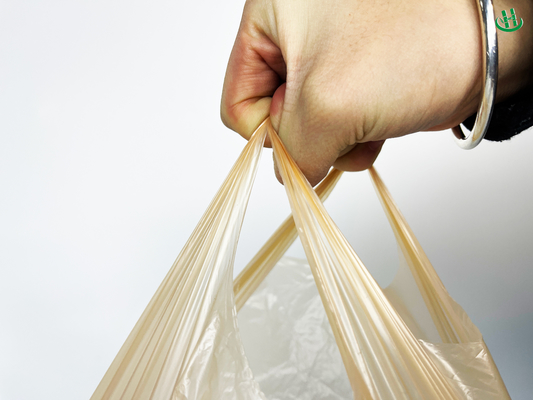 Breathable perforated bag for fruit and vegetable white transparent thickened plastic bag