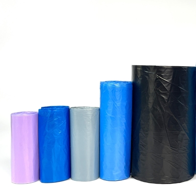 Custom Order Offset Printing Plastic Flat Trash Bag Without Drawstring Can Liner