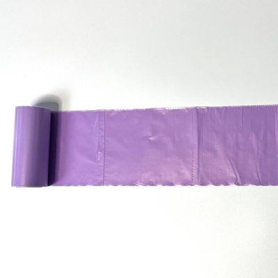Offset Printing Surface Handling LDPE Plastic Trash Bag on Roll for Beige Garbage Can