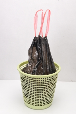 Garbage Bags with Drawstring Rope Made of HDPE Plastic Custom Order Accepted