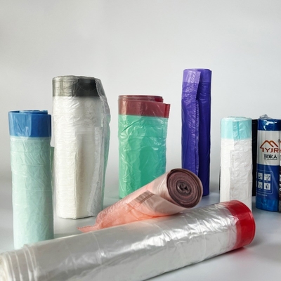 Individually Folded HDPE Plastic Garbage Trash Bag Can Liners on Roll by Custom Order