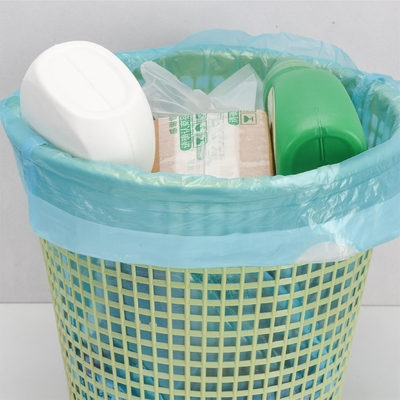 Offset Printing Plastic Disposable Drawstring Trash Packaging Garbage Bag