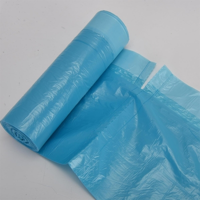 Offset Printing Plastic Disposable Drawstring Trash Packaging Garbage Bag