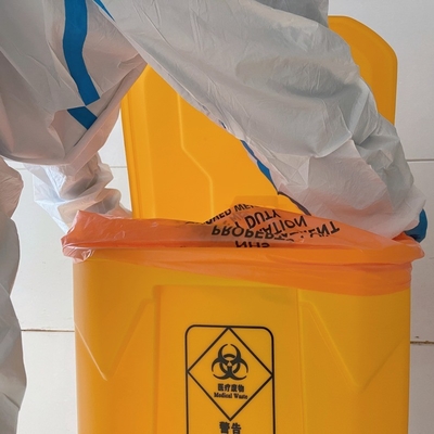 Offset Printed HDPE/LDPE/LLDPE Medical Waste Garbage Bin Liner Bag with Custom Design