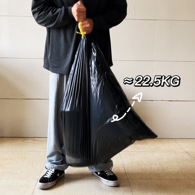 Disposable Square Bottom Bag for Heavy Duty Trash Customized Big Drawstring Garbage Bags