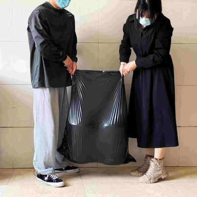 Convenient HDPE Black Plastic Trash Bag Can Liner for and Eco-Friendly Waste Disposal