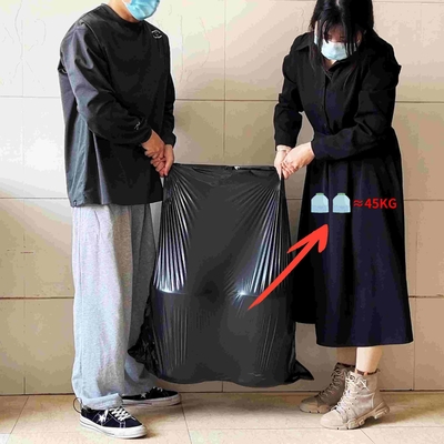 Convenient HDPE Black Plastic Trash Bag Can Liner for and Eco-Friendly Waste Disposal