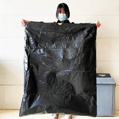 5-50 mic Thickness Custom Order Plastic Black Refuse Garbage Rubbish Trash Packaging Bag