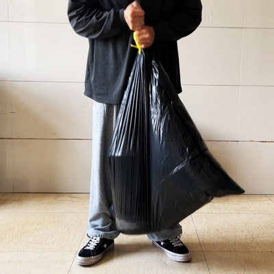 5-50 mic Thickness Custom Order Plastic Black Refuse Garbage Rubbish Trash Packaging Bag