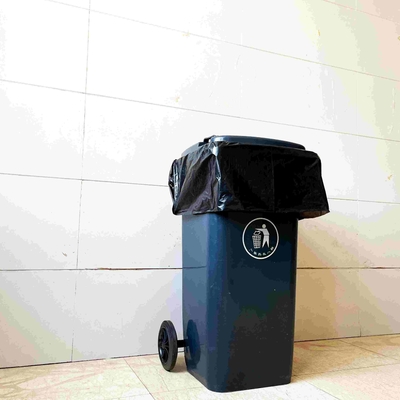 HDPE/LDPE/LLDPE Material Heavy Duty Extra Large Black Outdoor Trash Bags for Industrial