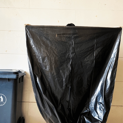 Daily Necessities Heat Seal Trash Can Liners 55 Gallon Capacity Plastic Garbage Bags