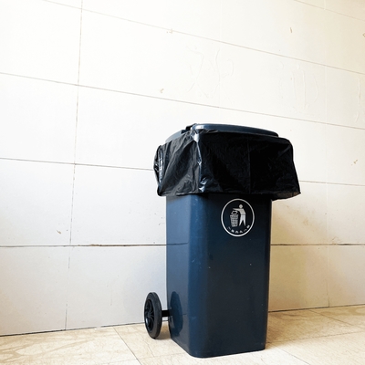 Daily Necessities Heat Seal Trash Can Liners 55 Gallon Capacity Plastic Garbage Bags