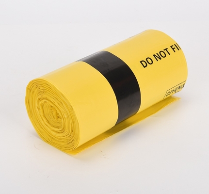 Portable Flat Mouth PE Bags for Hospital and Clinic Waste Disposal Thickness 5-100 mic