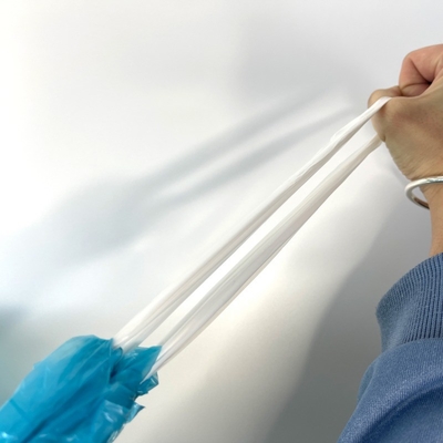 5-50 Micron HDPE Plastic Draw Tape Drawstring Dustbin Trash Sack Garbage Bag on Roll