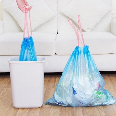 Kitchen Living Room and Bathroom Garbage Drawstring Plastic Bag with Custom Printed Logo