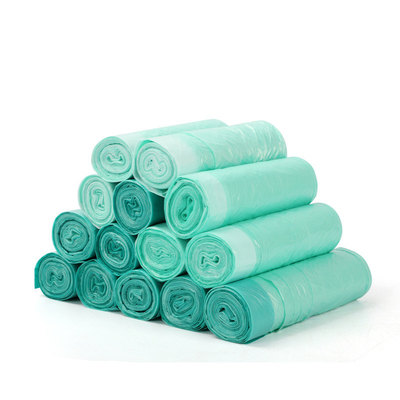 Ok Compost Certificate HDPE Custom Logo Printing Drawstring Garbage Bag for Interleaved